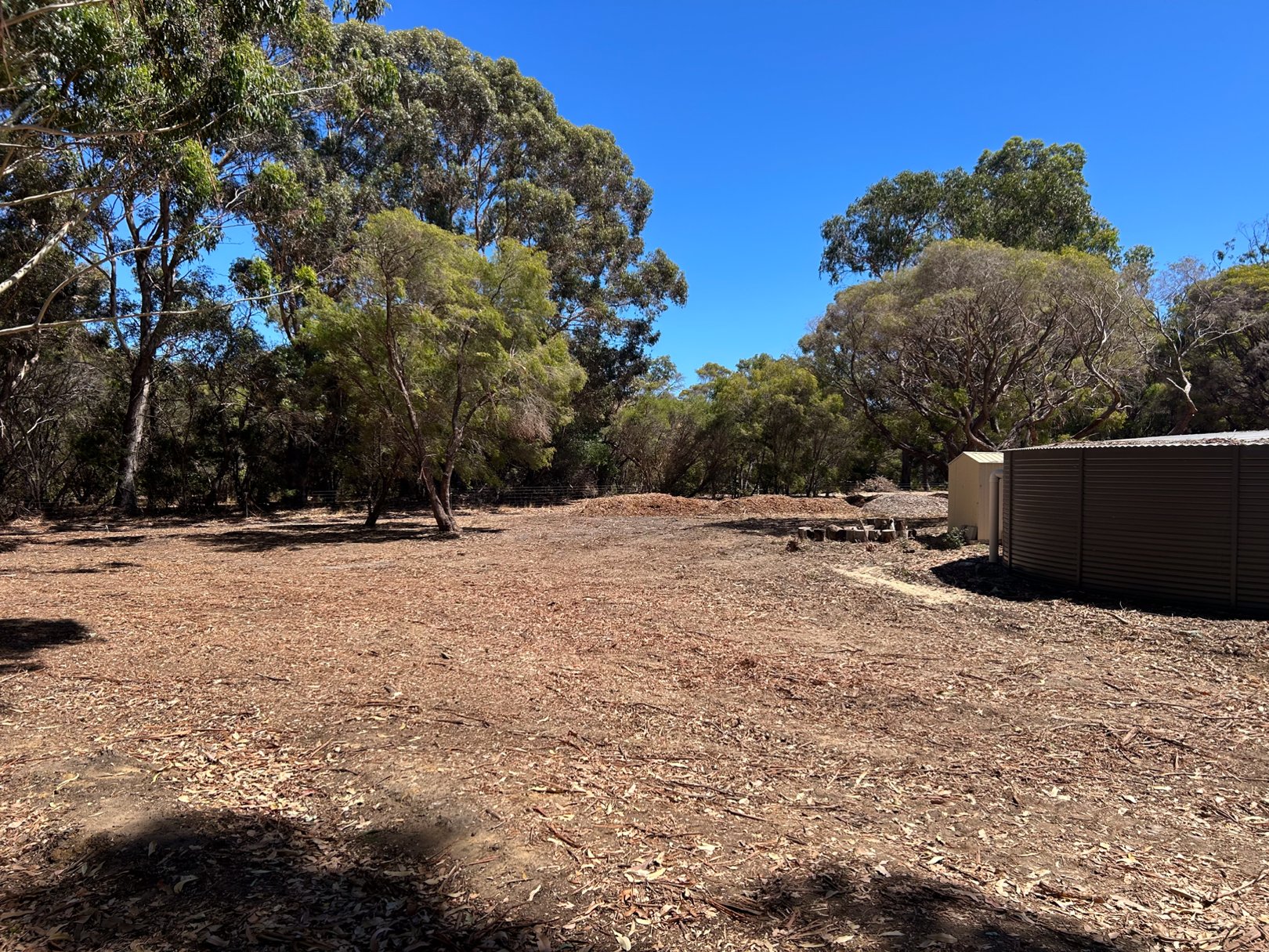 Cleared bush block with shed